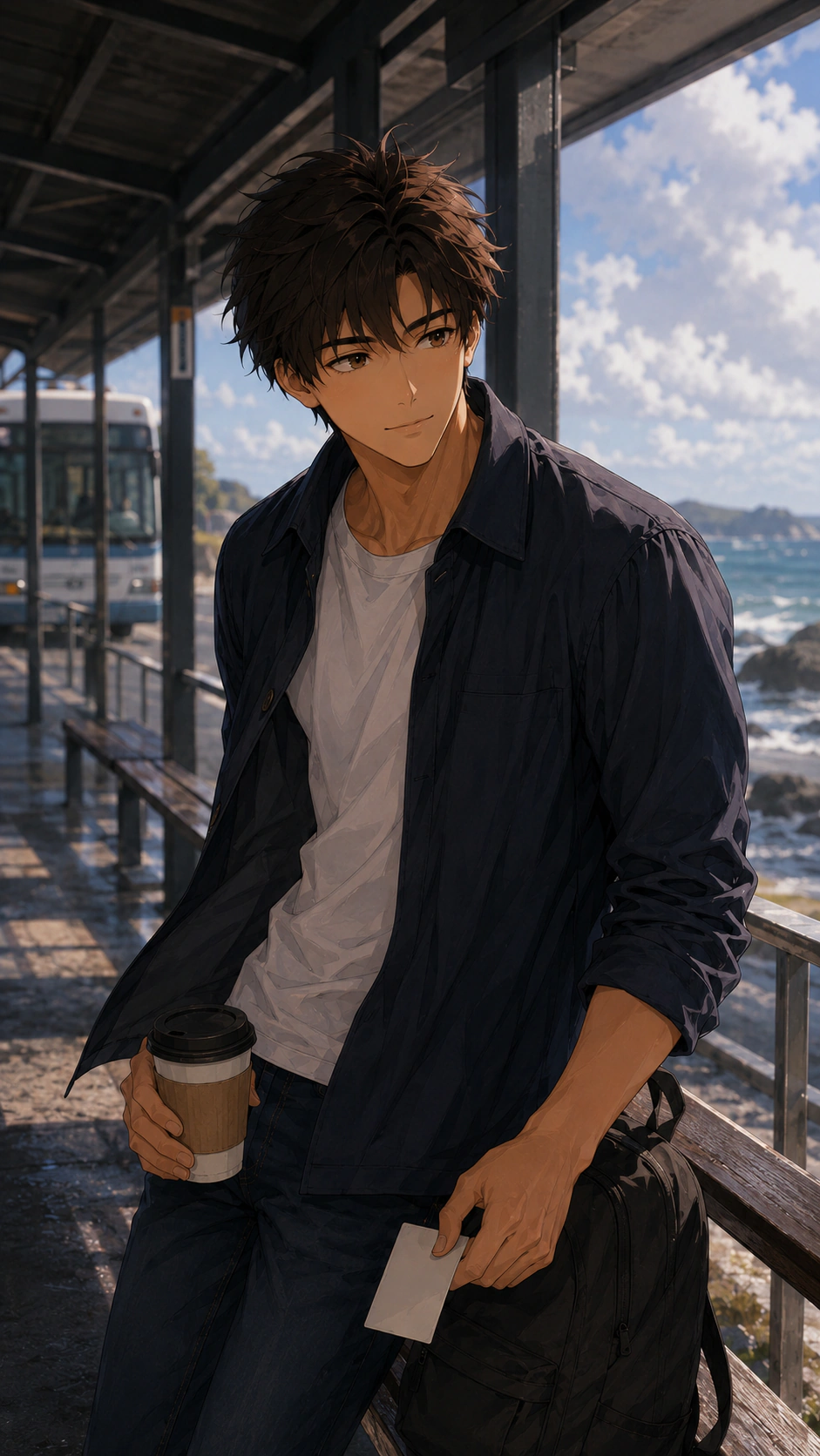 The last coastal stop, an episode moment with Leo
