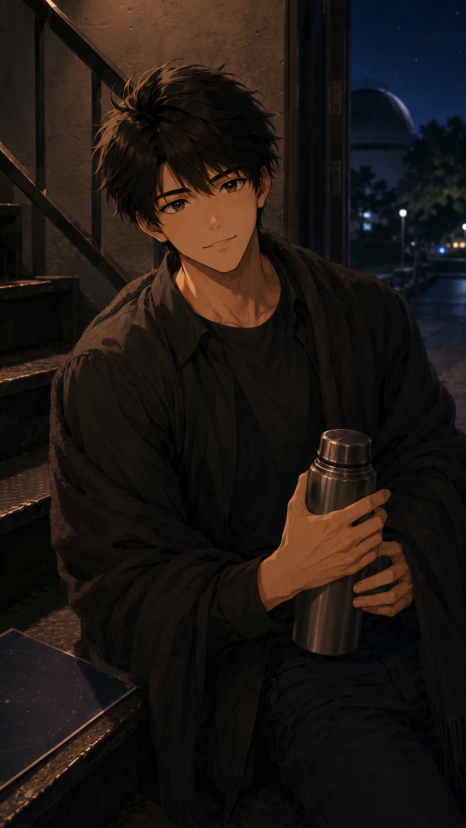 Meteor shower wait, an episode moment with Leo